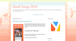 Desktop Screenshot of hindisongs.itztoday.com